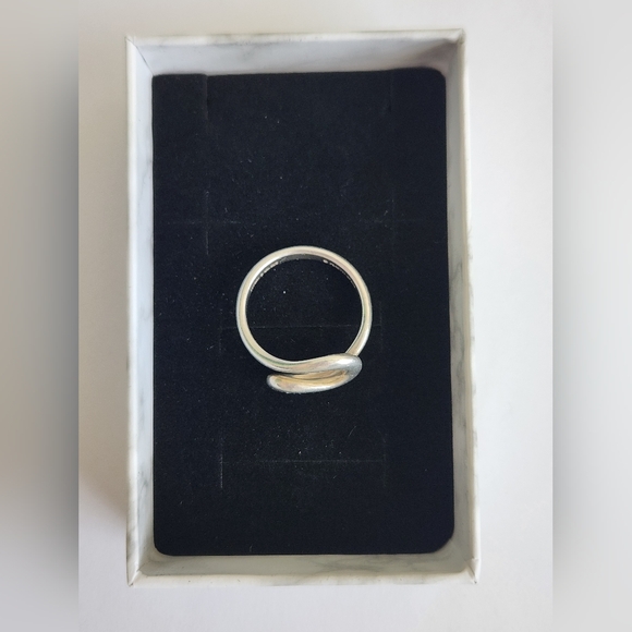TIFFANY & CO. Elsa Peretti Open Wave 925 Silver Ring - Picture 3 of 5